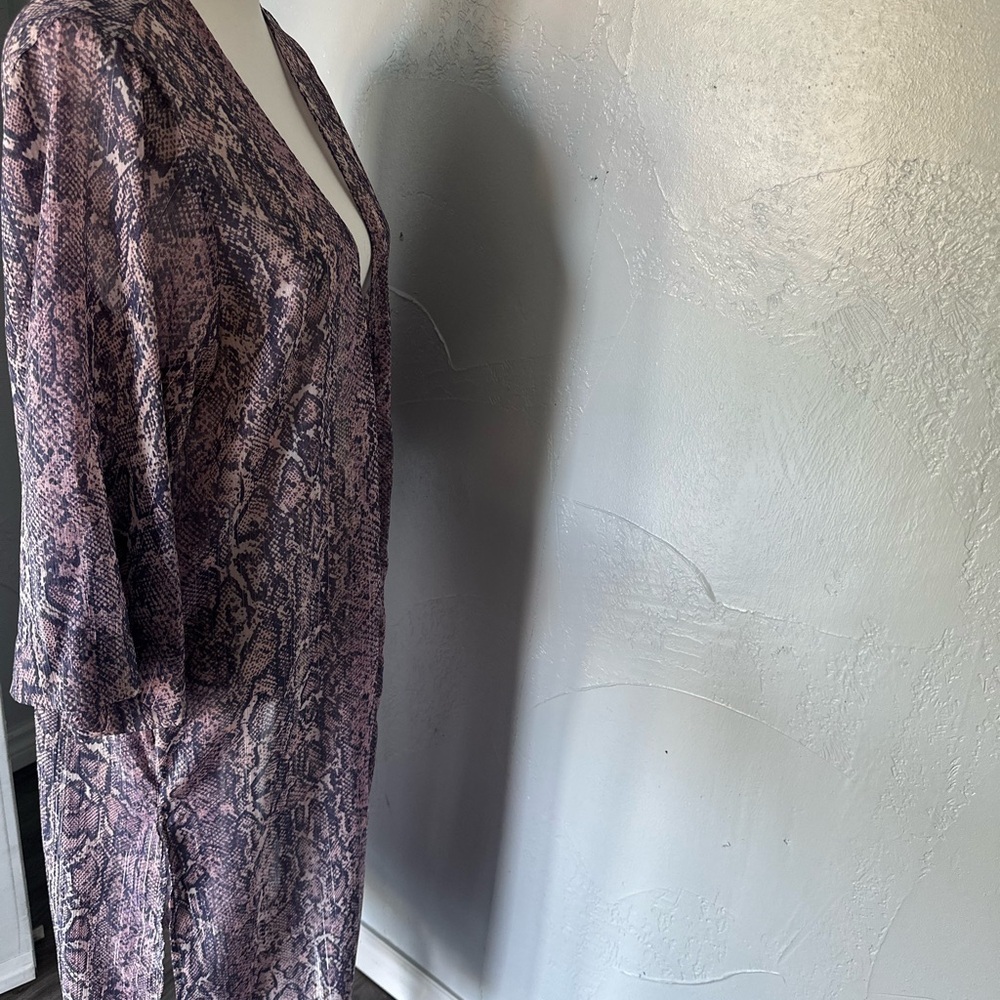 Jessica Simpson Purple Boxy Tunic Top - Picture 4 of 10